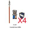MOC Building Blocks Medieval Character Accessories Warhorses Militiamen Dragons Castles Knights Brick Gifts Toy Helmets Shields