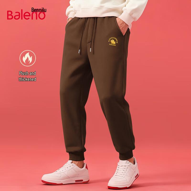 

Baleno Men s Winter Plush Lined Loose Fit Jogger Pants 5XL