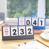 Countdown Calendar Clear Printing Double Coil Triangle Base Modern Style Exam Remindering Desk Calendar Decoration Daily Use