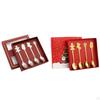 4Pcs Christmas Spoon Set Tea Flatware Portable Kitchen Utensils Dessert Xmas Cutlery