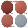 100Pcs Sanding Discs 5 Inch 8-Hole Alumina Sanding Pad Sanding Sheet Polishing Sand Paper for Metal Wood Glass Car Abrasive Tool