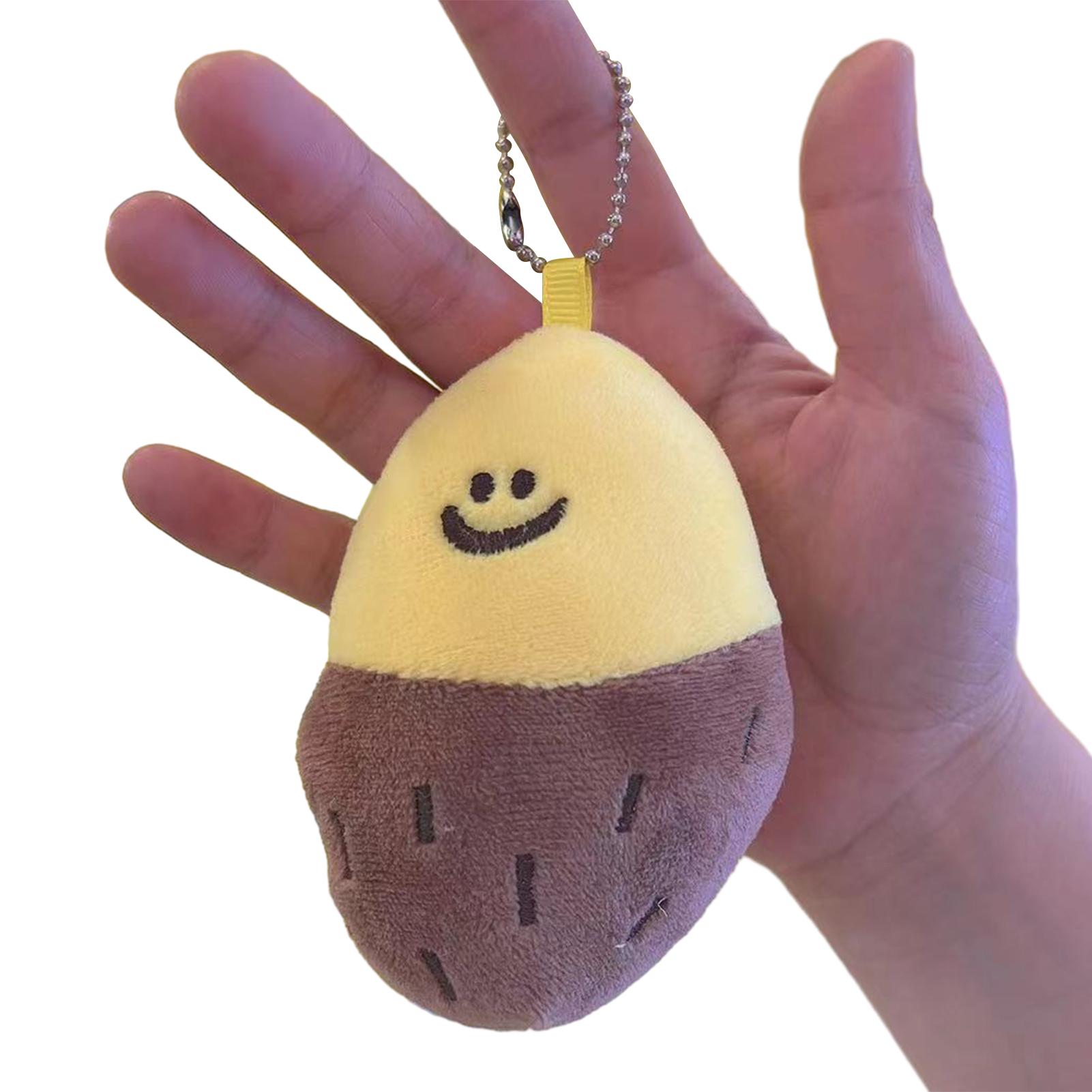 

Small Sweet Potato Doll Pendant Keyrings Lightweight Hanging Pendant Props For Schoolbag Key Wallet
