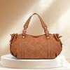 Damenhandtasche einfarbig einfache Handtasche für die Arbeit Pendlertasche Schulter Crossbody Tote weich