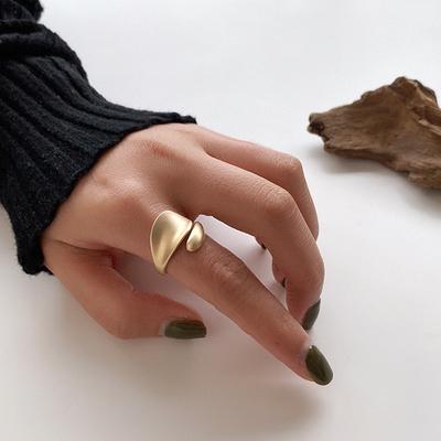 Metal Geometric Open Rings Adjustable Finger Ring