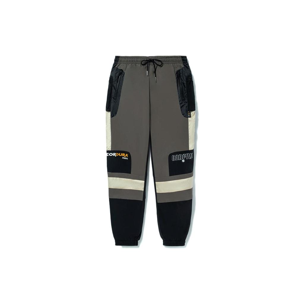 Li Ning Bad Five Color Block Jogger Pants Men Bottoms Gray AYKR545-3
