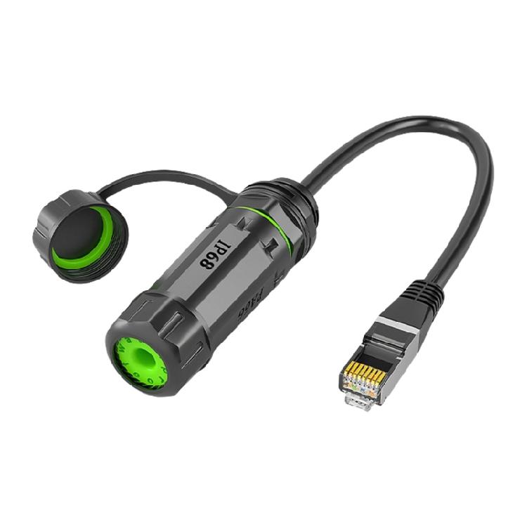 Professioneller Wasserdichter RJ45-Kuppler, RJ45 Ethernet-Verbindung, Schnelle Installationen, Perfekt für Feuchte und Staubige Bedingungen, Zubehör