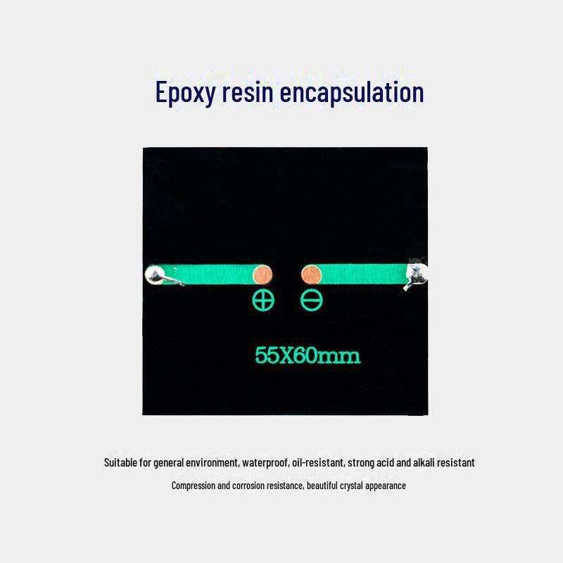 3V 150MA 55x60mm DIY-Solarpanel für Spielzeugstromerzeugung