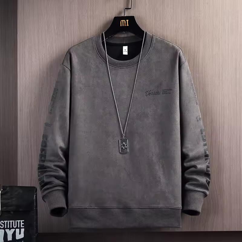 Autumn Spring Sweatshirt for Men's Hip Hop Punk Pullover Streetwear Casual Clothes