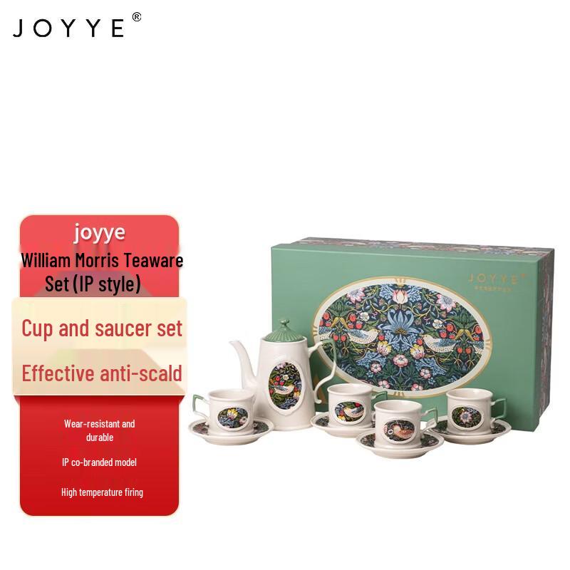 JOYYE William Morris Strawberry Thief Tea Set