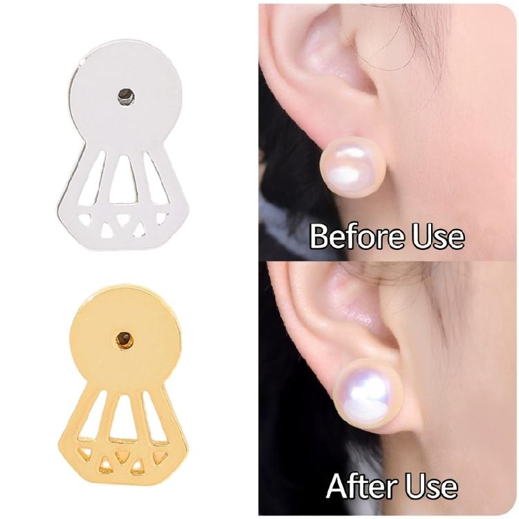 4 Stück Ohrringverschlüsse Verriegelbare Ohrringteile Ohrstecker Diamantenform Ohrschmuck Zubehör Bieten Verbesserte Stabilität