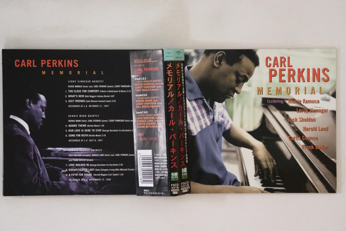 

CD CARL PERKINS Memorial FSCD2018 SOUND HILLS RE 2003 Japan Obi Jazz Used