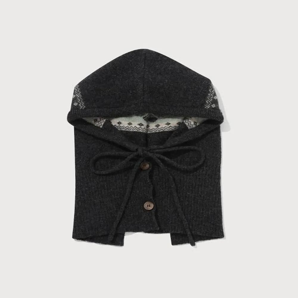Women s Cloverheart Jacquard Angora Balaclava B1 CO2504CA78 DG Model Name: 1.CO2504CA78 DG / Size: F