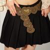 Zinc Zinc Alloy Hollow Belts Brown Waist Accessories Exaggerated Appearance Dress Decoration  Daily Wear