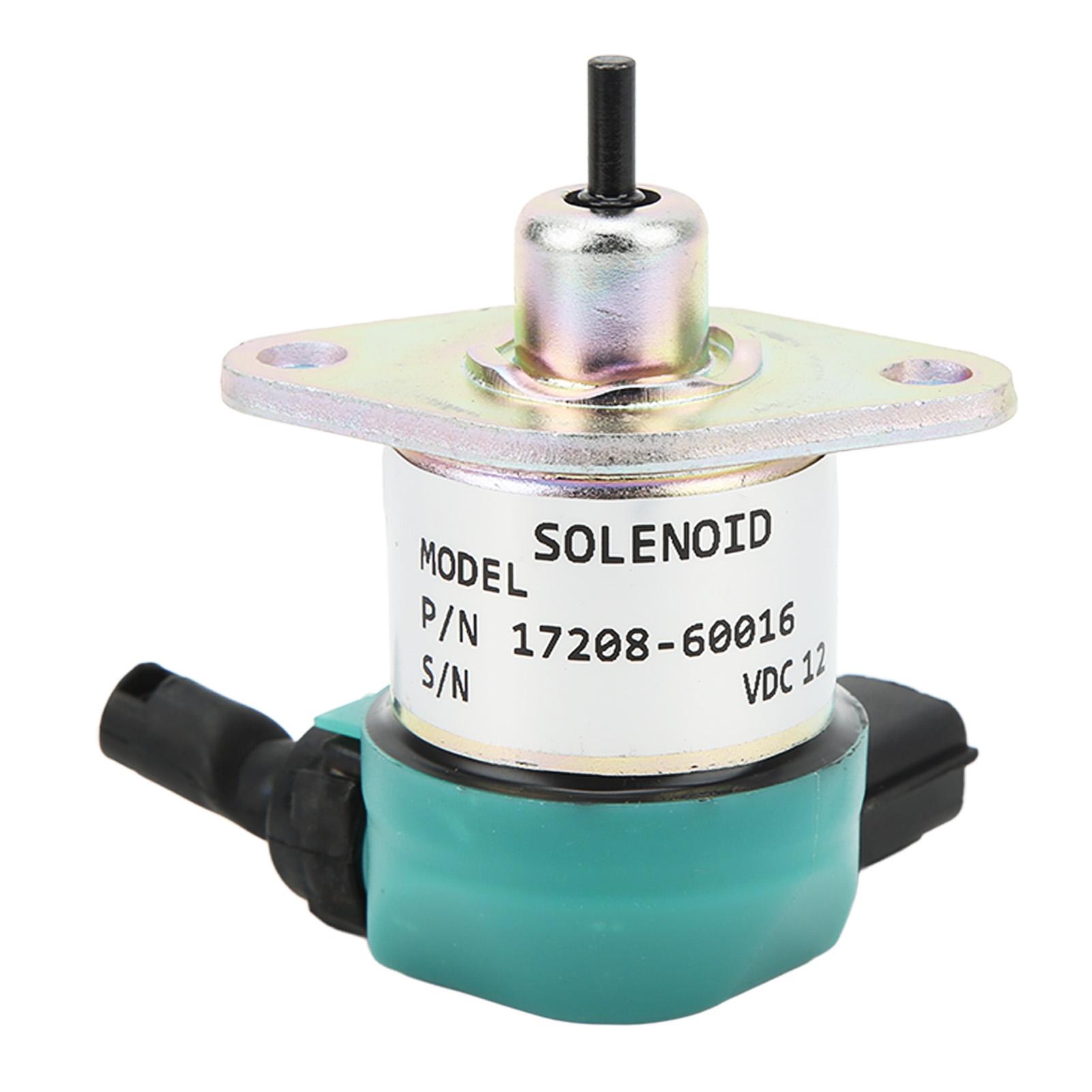 Solenoid Valve 17208 60017 Compact Structure Replacement For Kubota Engine D905 D1005 D1105 V1205 V1305 V1505