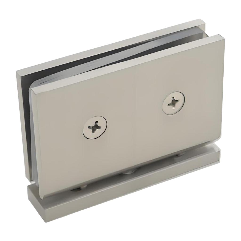 Brass Wall Mount Glass Bracket 360 Degree Adjustable for Shower Doors 8 12mm Stylish and Sturdy for Bathroom Installations