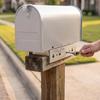 2 Stück Briefkasten-Montagehalterung Aluminium mit Schrauben Vorgebohrte Hardware für