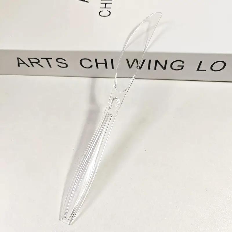 

100 шт прозрачных пластиковых ножей вилок ложек одноразовой посуды еды десерта фруктов кухни ресторана пикника вечеринки принадлежности 100PCS