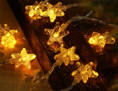 Factory Direct Selling Solar String Lights 5m10 Lights-22m200 Lights Atmosphere Rendering Decorative Lights 1W&Christmas party string light