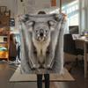 1Pc Cartoon Print Flannel Blanket, High Quality Comfortable for All Seasons, Home Decor, Warmth and Comfort, Perfect for Christmas Birthday Gift