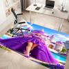 1pc Demon Hunter Print Area Rug - Soft, Washable Non-Slip Indoor Mat, Living Room, Home Office Decorative Rug,Office Decorative