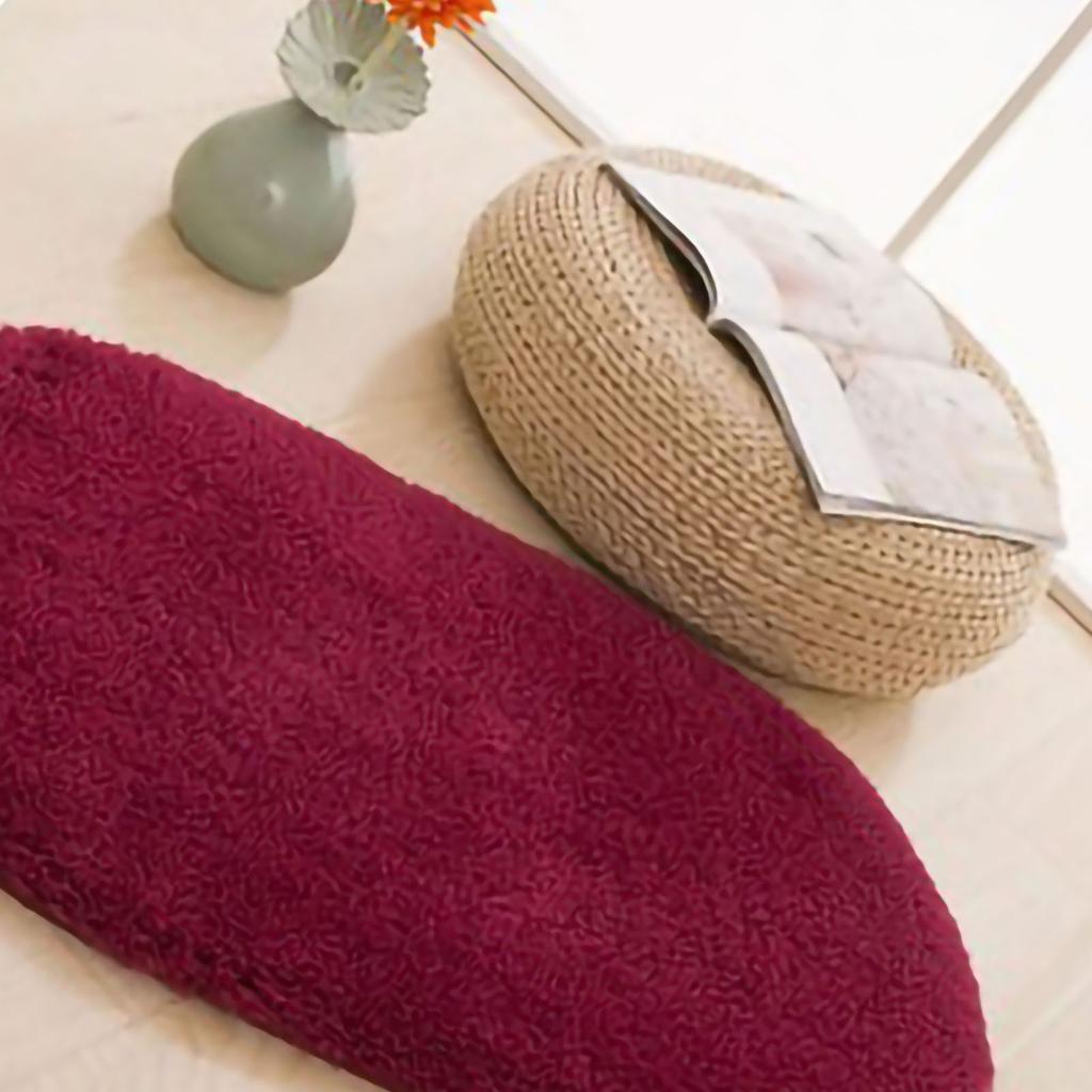 Wycieraczka pod drzwi owalna antypoślizgowa dywanik pod drzwi do wewnątrz pochłaniająca wilgoć miękka wygodna pluszowa mata łazienkowa