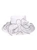 Wide Brim Organza Flower Hat For Women Tea Party Wedding Church Evening Event