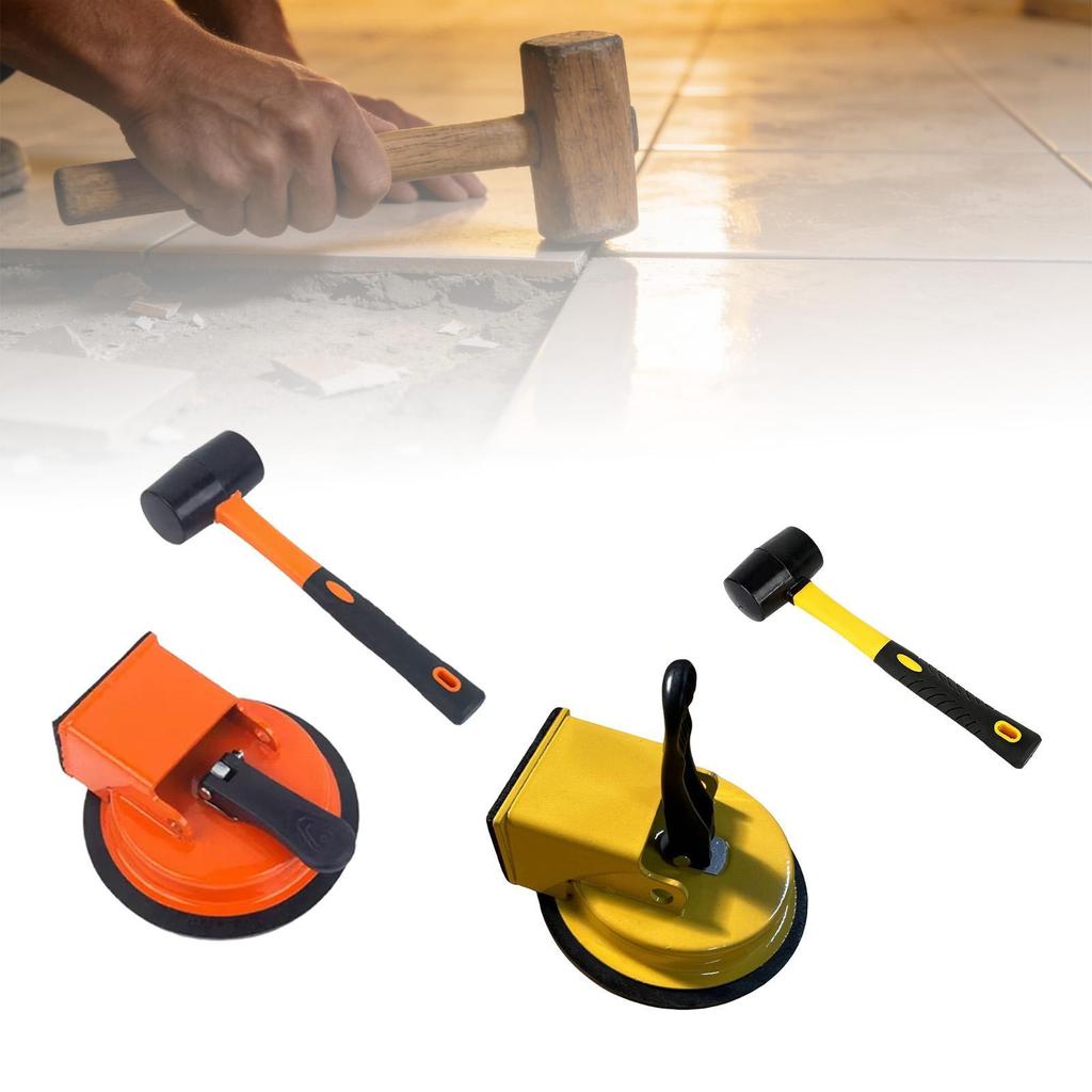 Floor Joint Repair Tool: Ergonomic Mallet, Secure Suction Cup, Correction Tool for Vinyl, Wood,