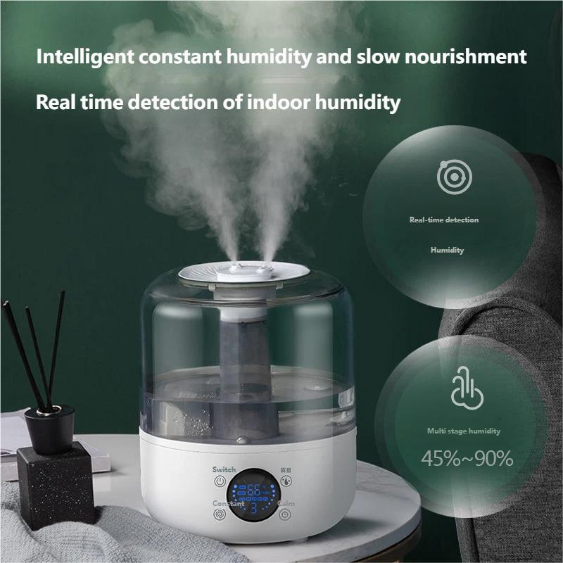 CK2 3L Professioneller großer Haushalts-Luftbefeuchter, leise, mit Pflanzen-Sprühfunktion, Aroma-Diffusor mit Fernbedienung, Timer