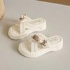 Fashion Super Lightweight Round Tip White Flip-flops Cute Sandal For Women Shoes Summer Women's Slippers Sneakers Sports Shors