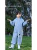 Kids' Full-Body Rainproof One-Piece Suit with Hood for Boys and Girls