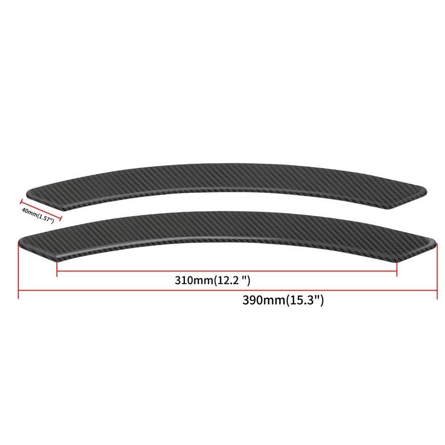 2Pcs Real Carbon Fiber Car Fender Flares & Protector Styling