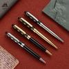 Customizable Logo Rotating Oil-Based Business Advertising Gift 1.0mm Metal Ballpoint Pen with Black Ink HX Brand