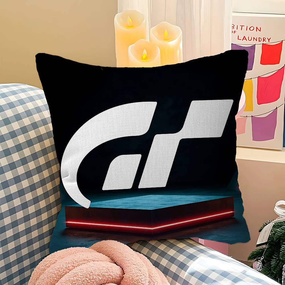 G-Gran-Turismos Logo Cushion Cover Pillow Cover Decor Pillowcase Printed Cushion Case For Couch