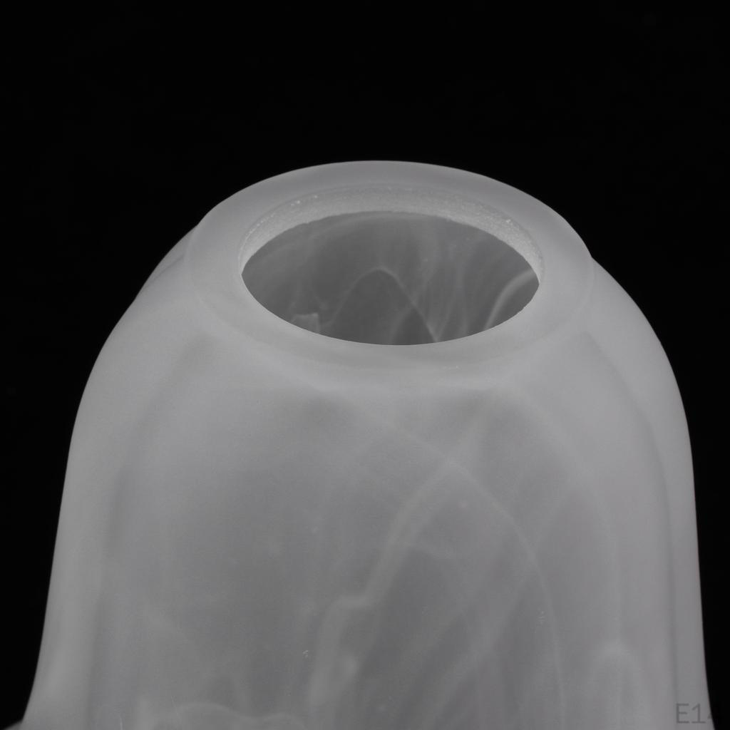 Bell Shape Vintage Frosted & Clear Glass Lamp Shade