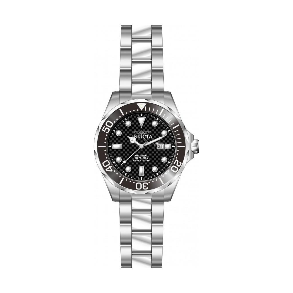 Invicta Pro Diver Black Dial Quartz Diver's 12562 200M Orologio da uomo