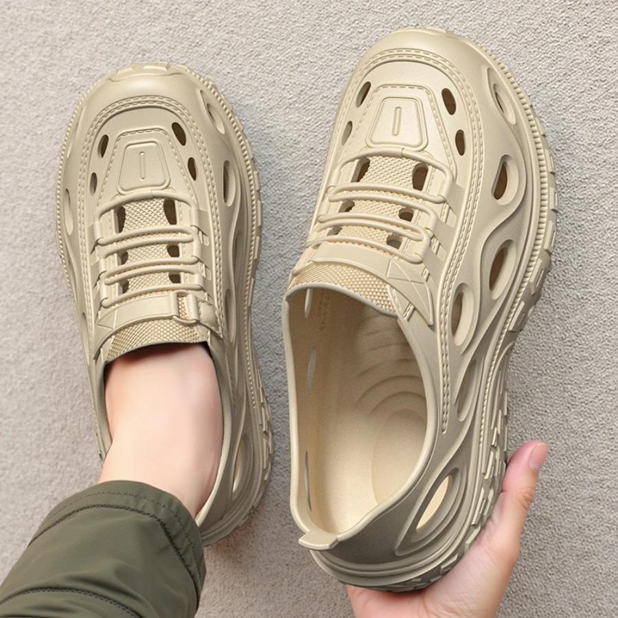 Men's Super Light Sandals Waterproof Sneakers Slip On EVA Thick Sole Slides Fishing Driving Outdoor Flat Shoes