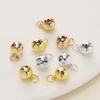 5Piece/Lot 14/18K Gold Color Plated Iron Bell Shape Charms Pendants for DIY Bracelet Necklace Jewelry Making Accessorie