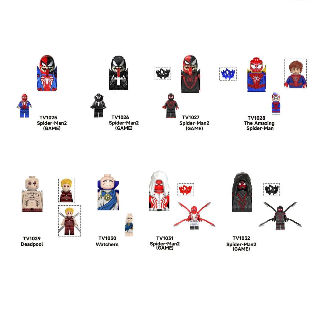 New Anime Super Cartoon TV Movies Heroes Bricks Toy Building Blocks for Kids Collect Toys Model Birthday Gifts