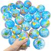 2.5 Inch Spherical Squeeze Ball Soft Elastic Earth Ball Mini Foam Globe Stress Relief Toy for Kids Birthday Party Favors