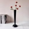 Black Metal Vase Minimalist Design Tall up to Date Style Home Decor for Hotel,
