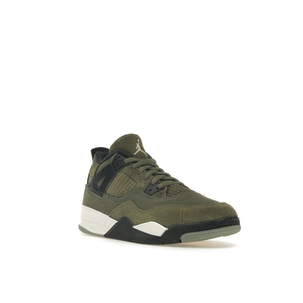 Air Jordan 4 Retro SE Craft PS Olijf Kinder Sneakers Groen Medium-Olijf Bleek-Vanille FB9929-200