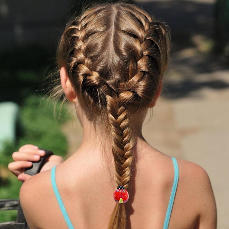 Princess Hair Clip Hair Tie Ladybird Hair Clamps Cute Ladybird Hair Catch Barrettes Strong Hold Hairpin for Girls