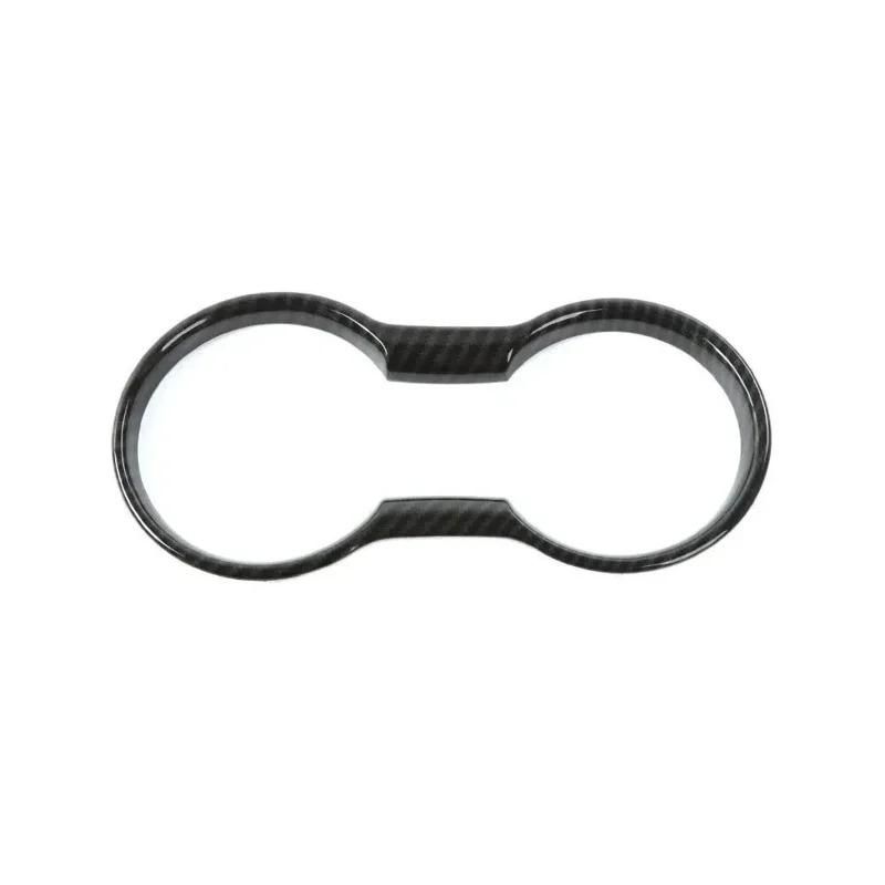 For Ford Mustang carbon fiber cup holder cover frame Car interior accessories decoration 2026 2026 2020 2016 2017 2018 2019