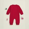 2025 Festive Bodysuit: Deer, Tree & Santa Applique Romper