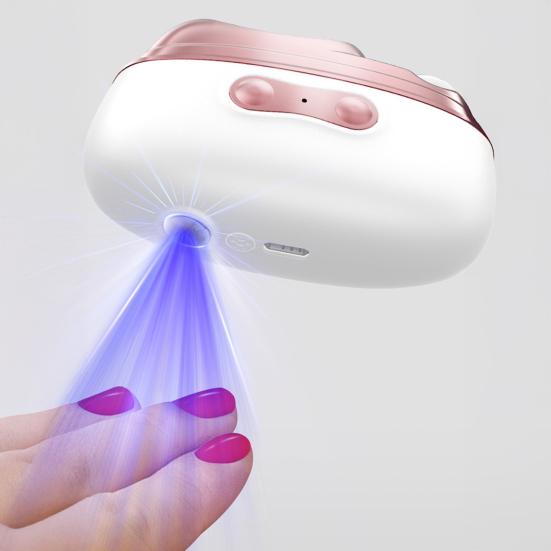 Smart Nail Clipper with LED Light USB Rechargeable Portable Electric Nail Grinder Ergonomic Design Automatic