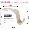 Amooca Car Seat Headrest Hook Universal Vehicle Storage Hanger Leather With Metal Car Seat Back Organizer For Handbag Purse Coat Beige 4 Pack