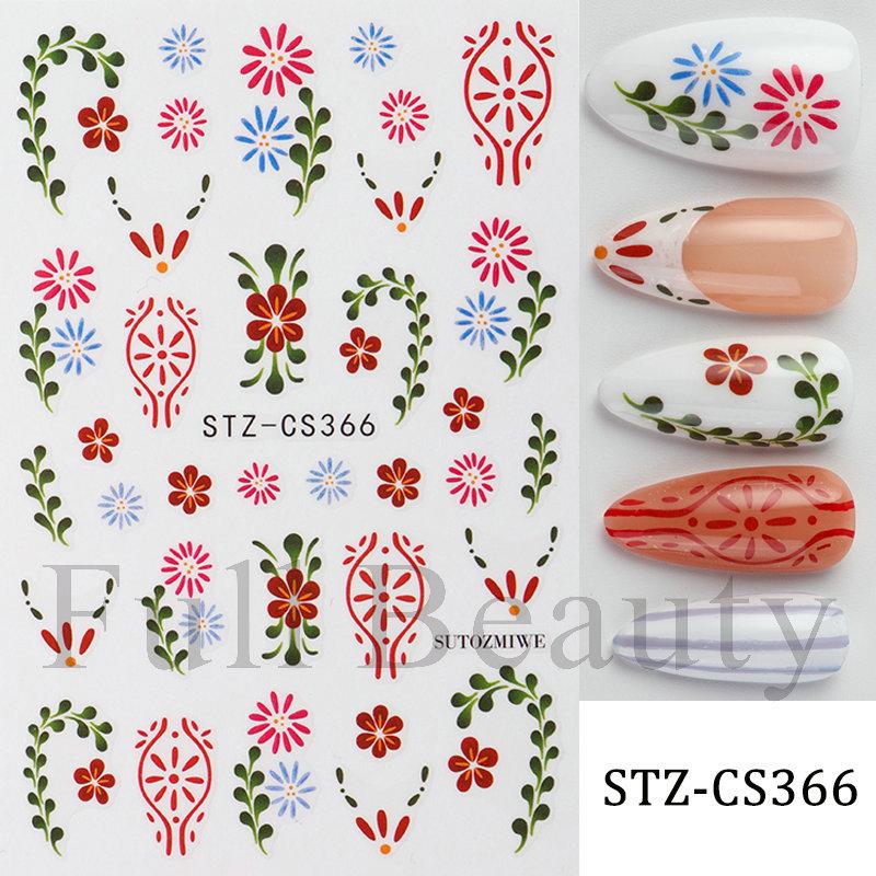 Nail Art Stickers Ins Red Lip Cherry Strawberry Y2K Sweet Cool Style Bow Digital Adhesive Nail Stickers