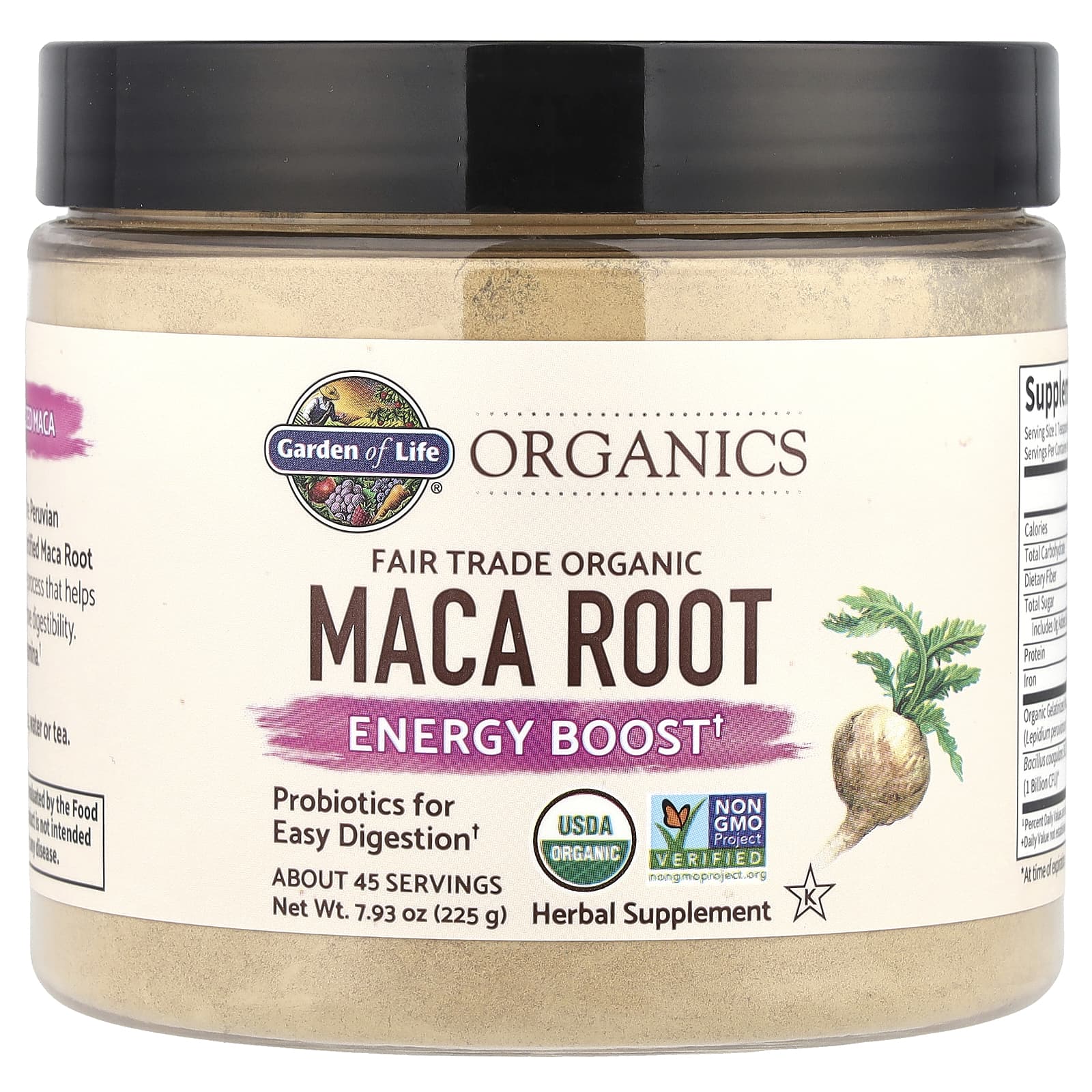 

Mykind Organics, Fair Trade Organic Maca Root, Energy Boost, 225G(7.93Oz)