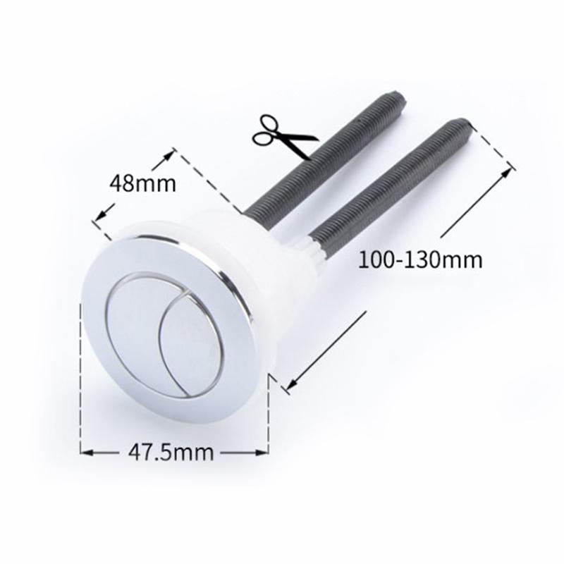 1 Stücke Dual Flush Toilette Tank Taste 38Mm/48Mm/58Mm Runde Form Closestool Tasten