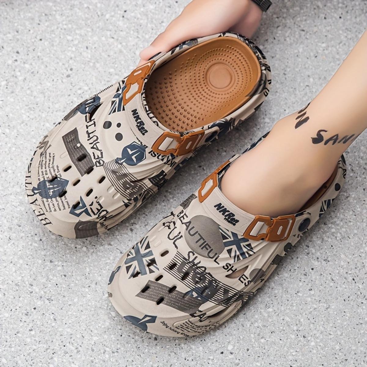 

Мужские модные и трендовые пляжные тапочки, повседневные и легкие, удобные летние сандалии 43-44 хаки